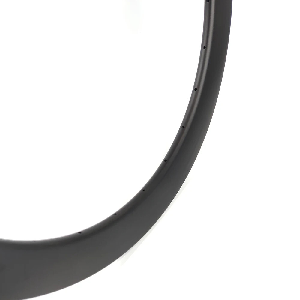 700C 36mm Width Gravel Bike Carbon Rim Hook Tubeless UD 3K Matte Glossy 20H-36H