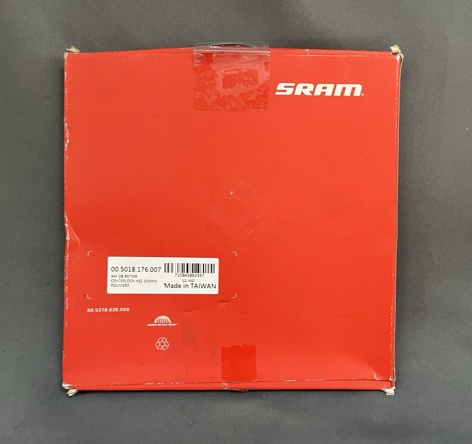 New SRAM HS2 Disc Brake Rotor 220mm Center Lock Rounded with Lockring MTB