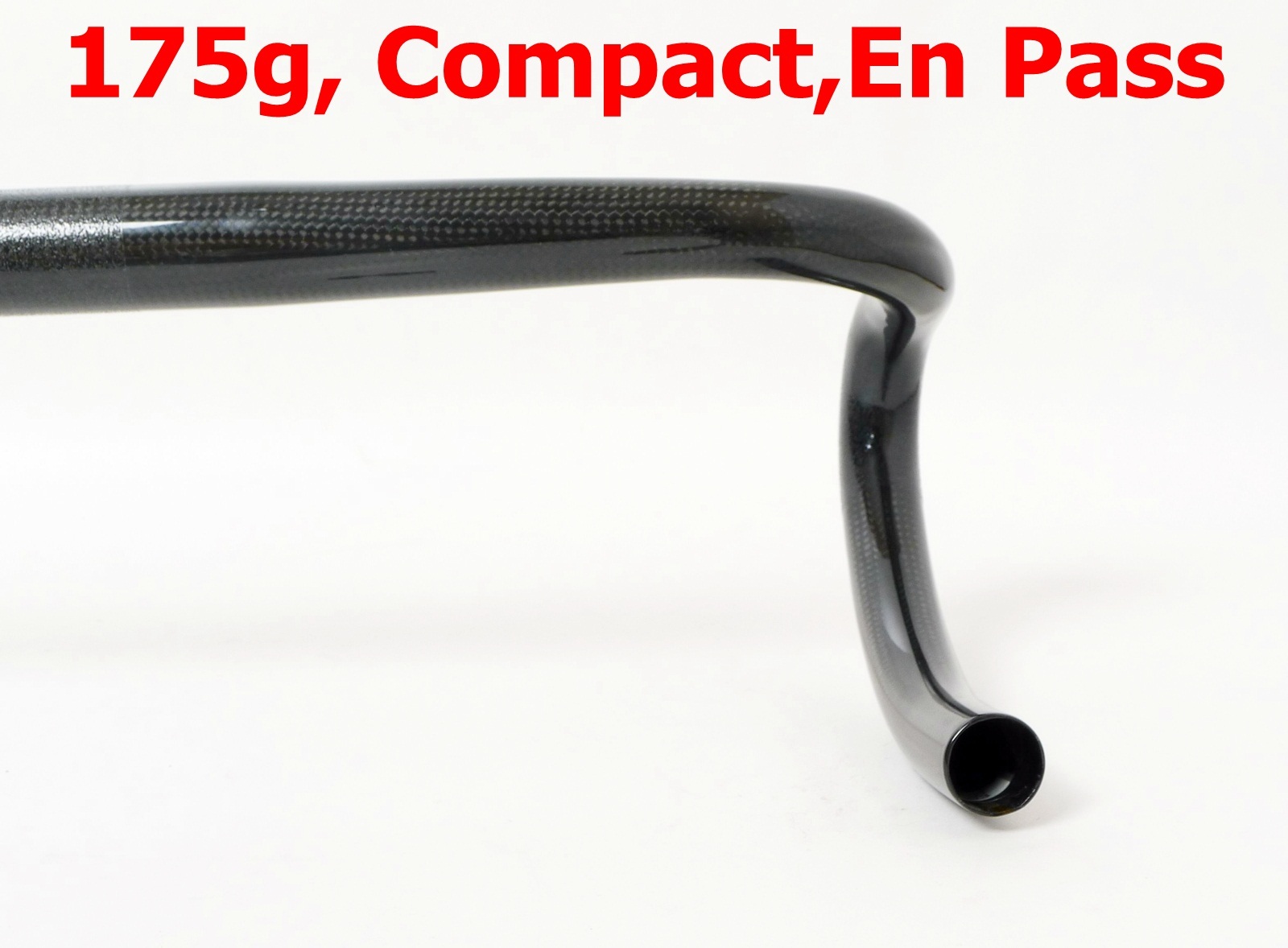 Ultralight 31.8 x 450mm 185g 3k carbon Compact Road Bike handlebar Black