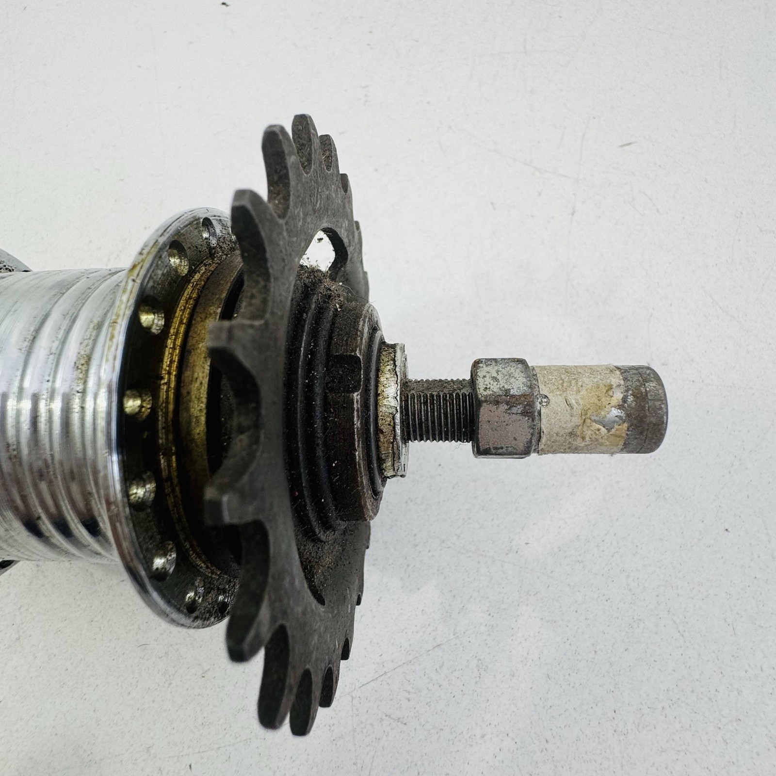 Vintage Sachs Torpedo Dreigang Coaster Hub 3 Speed 36H 110mm Silver Germany A53