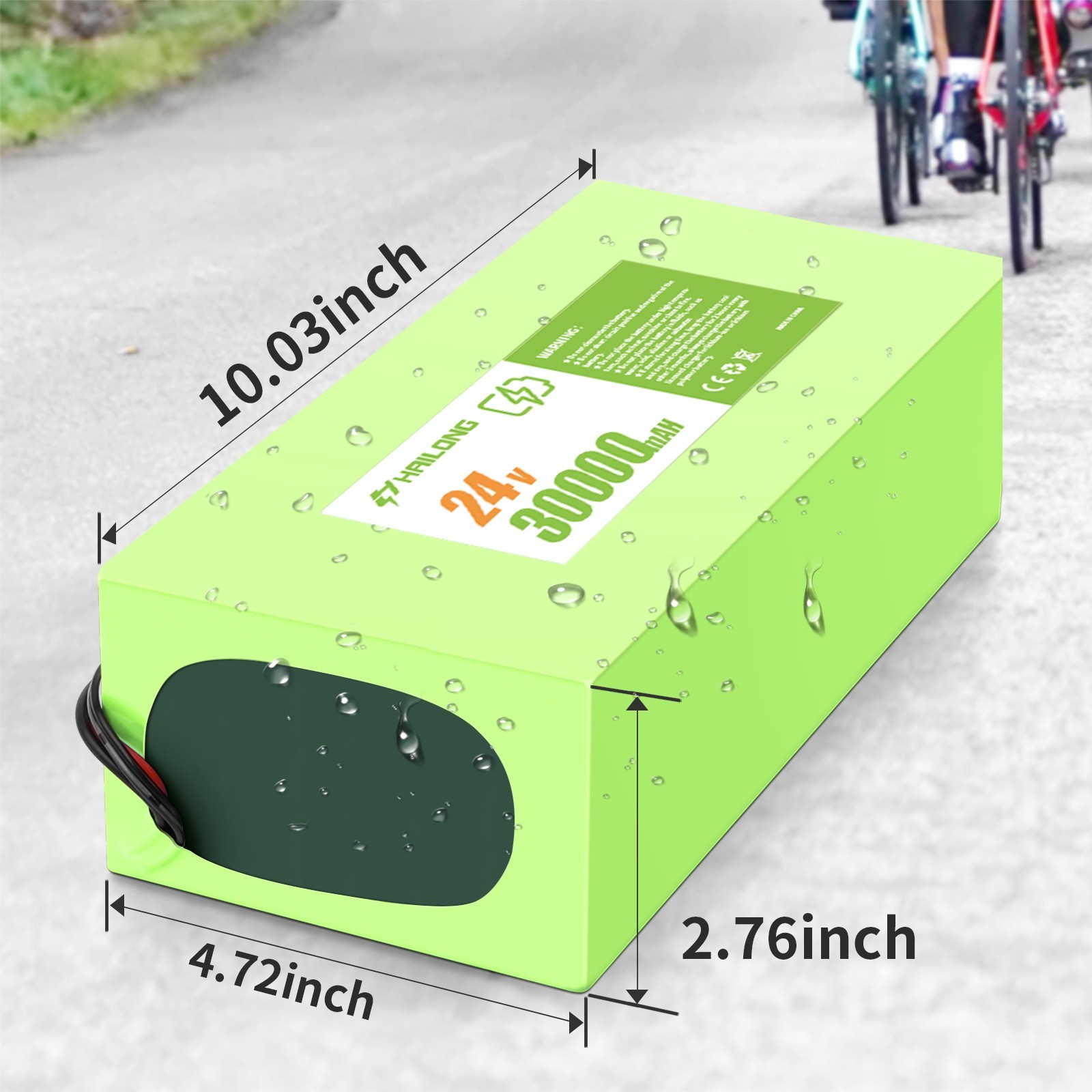 New 24V 36V 48V 52V 60V battery Green lithium battery