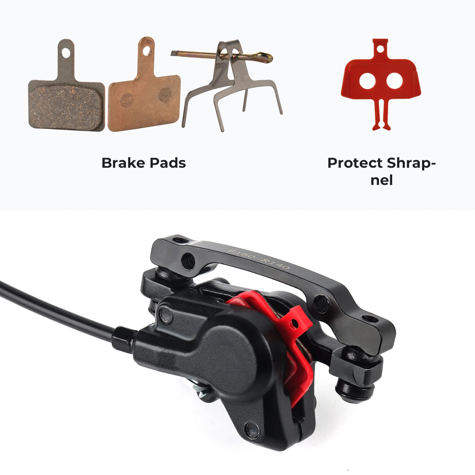 Mountain Bike Hydraulic Brakes Bicycle Oil Pressure Disc Brake 160mm 800/1500mm