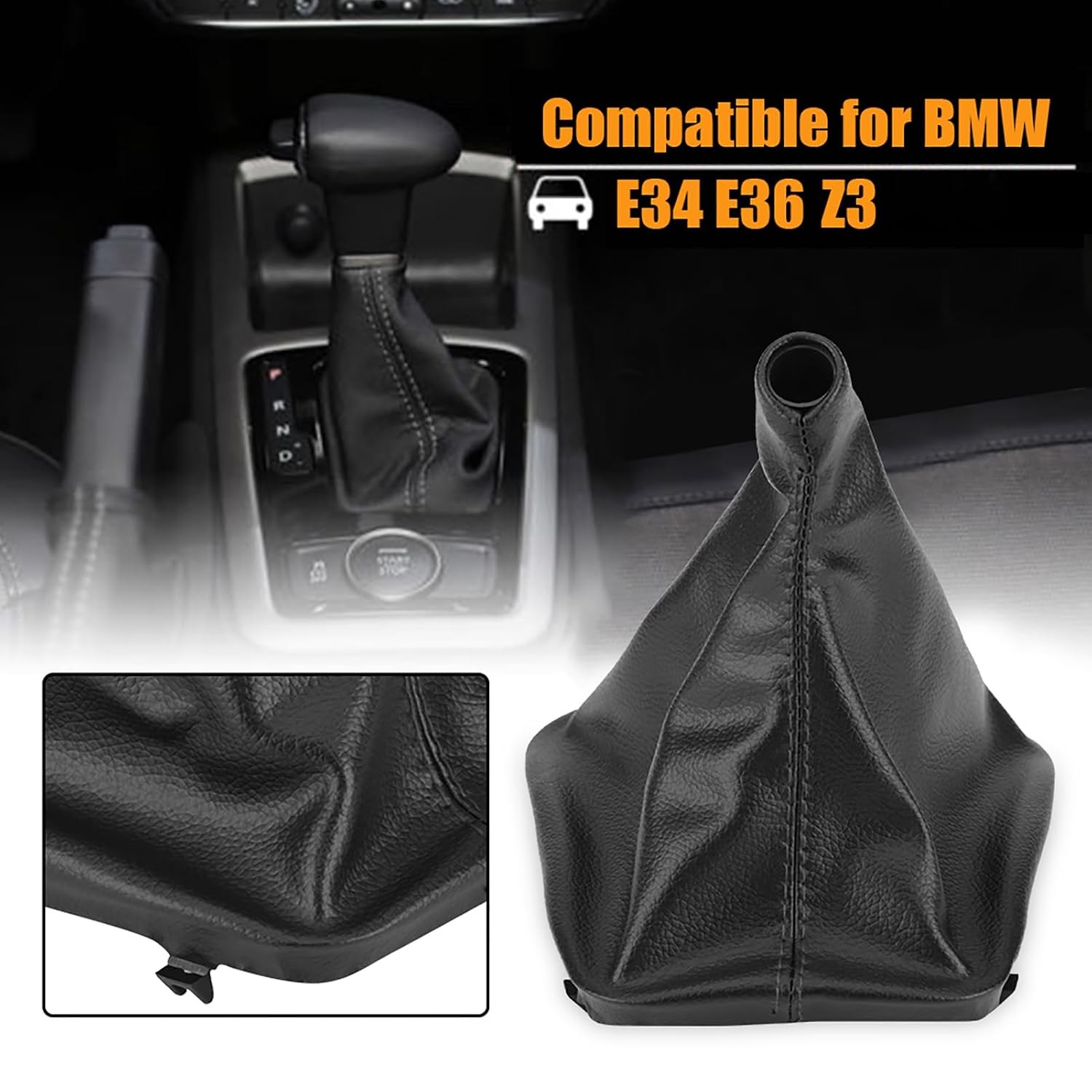 Left Hand Drive Auto Gear Shift Boot Manual Gear Stick Knob Cover Car Left