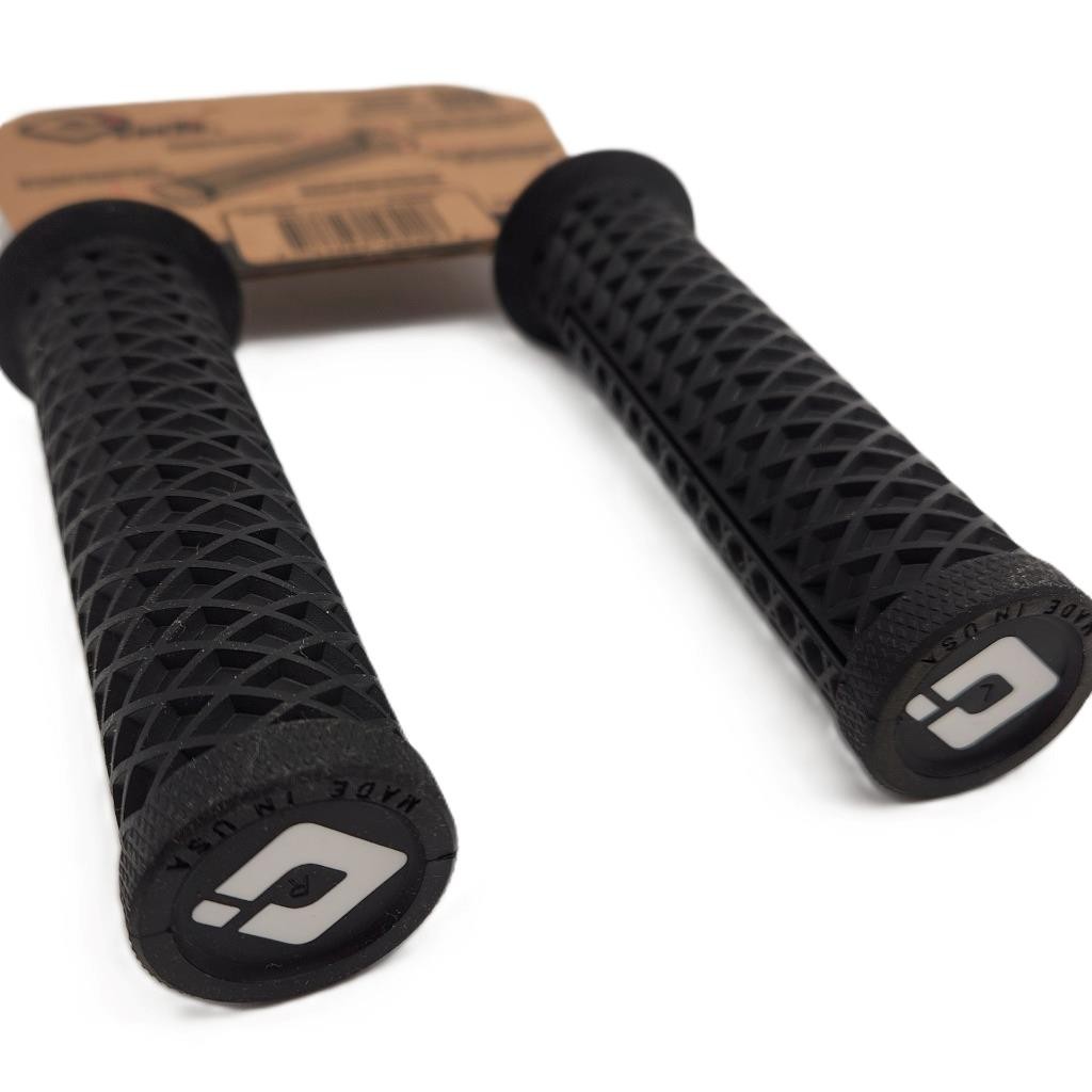 ODI Vans V2.1 Black Lock-On 135mm Bicycle Grips Waffle Pattern Medium Compound