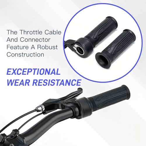 Grip for Electric Bike 12V–72V, 3-Pin Waterproof Universal Full Twist Throttle