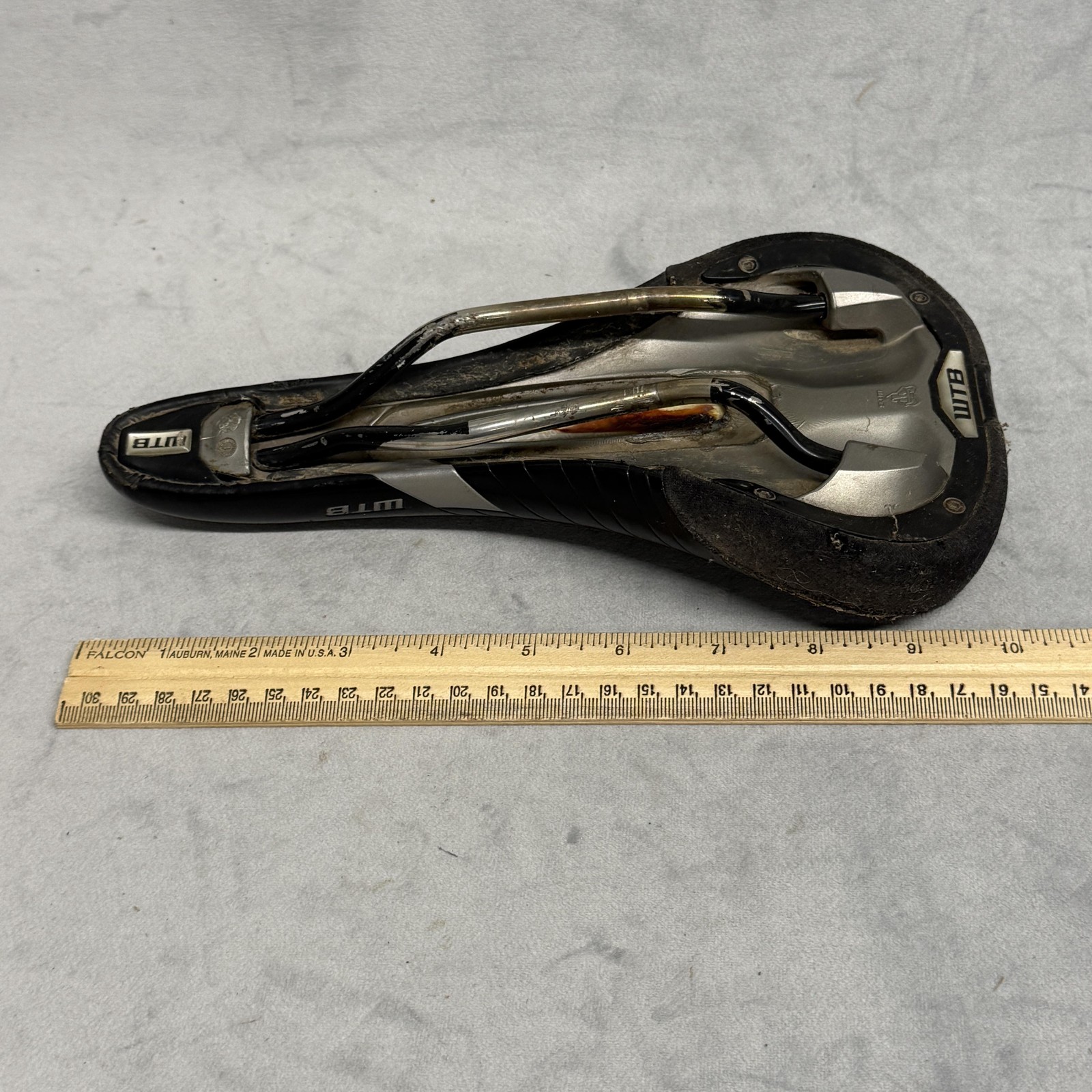 Kona WTB Racing Bike Saddle Mens Black Comfort Zone Steel Rails Seat MTB Road