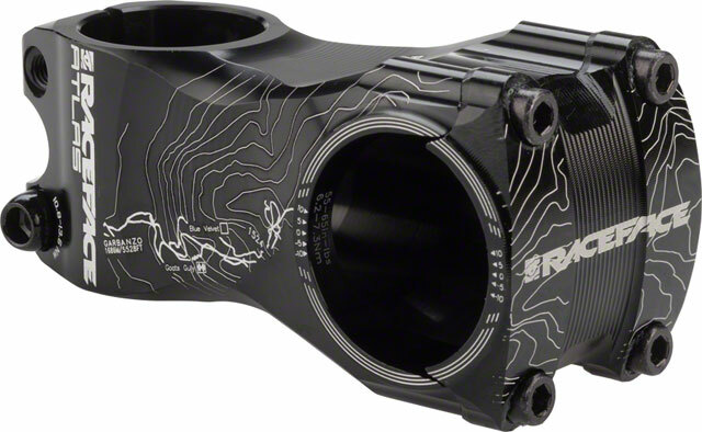 RaceFace Atlas 35 Stem – 65 mm, 35.0 Clamp, +/-0, 1 1/8″, Aluminum, Black