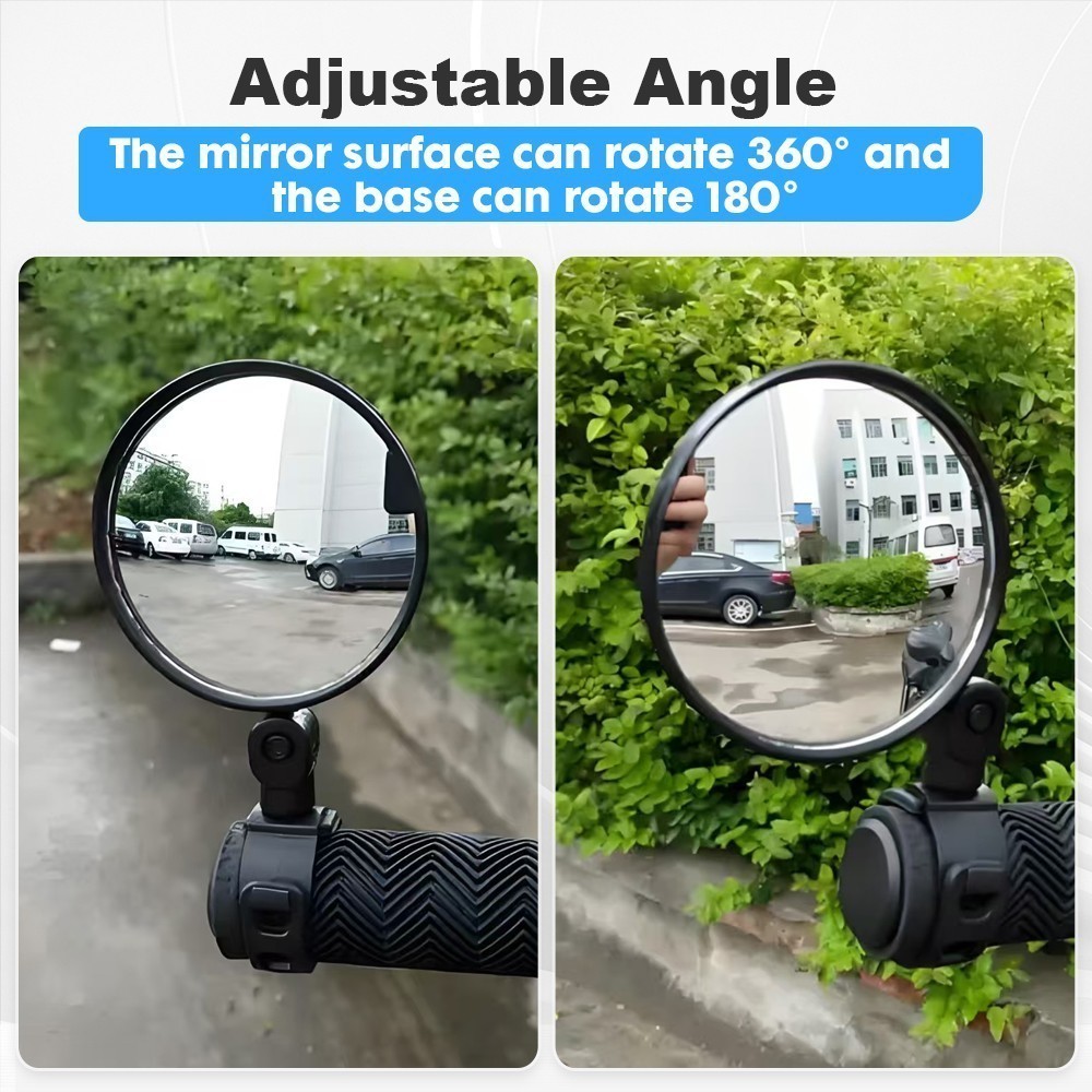 Cycling MTB Bike Handlebar Mirrors 15-35mm For Mountain Road Bike Ebike Scooter